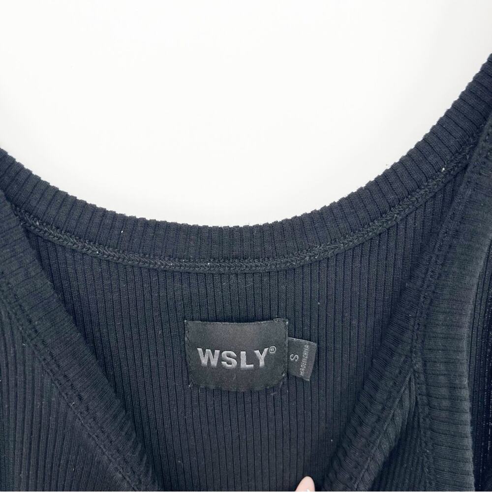 WSLY Ribbed Cami S‎ Black - Picture 6 of 8